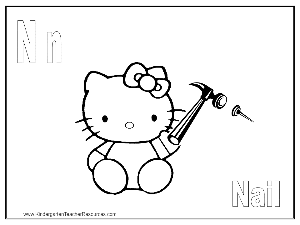 Free hello kitty coloring pages