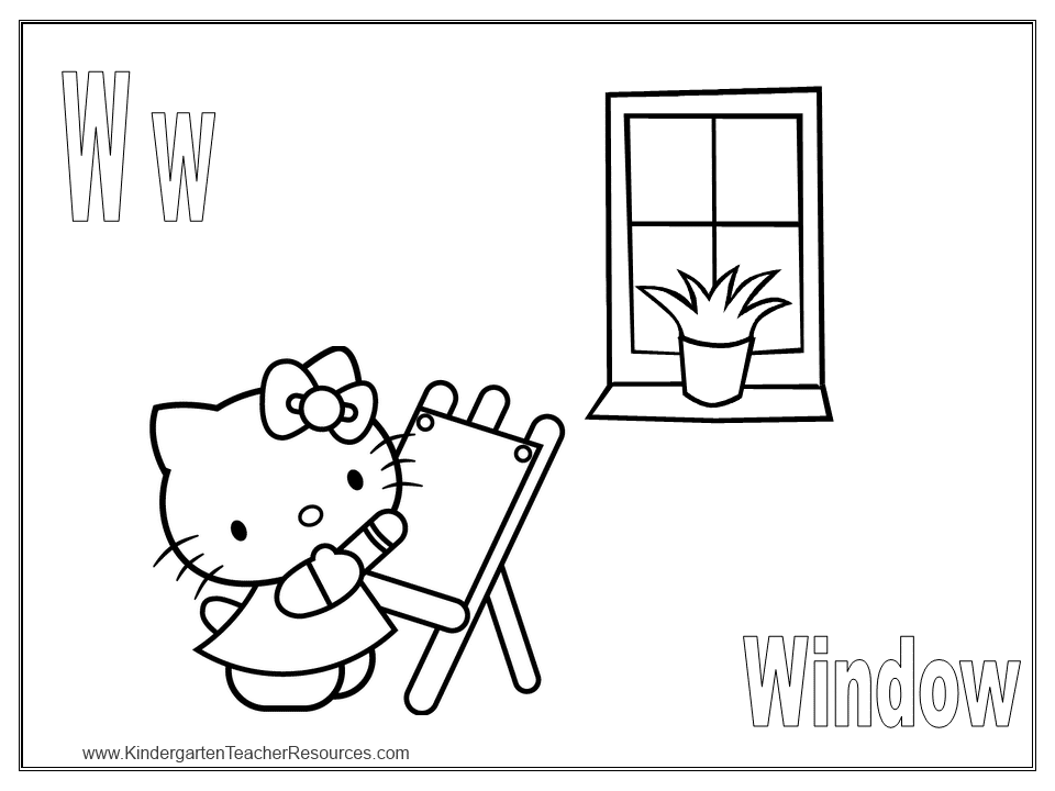 Free hello kitty coloring pages