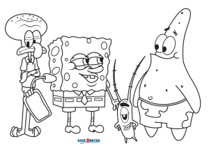 Printable spongebob coloring pages for kids