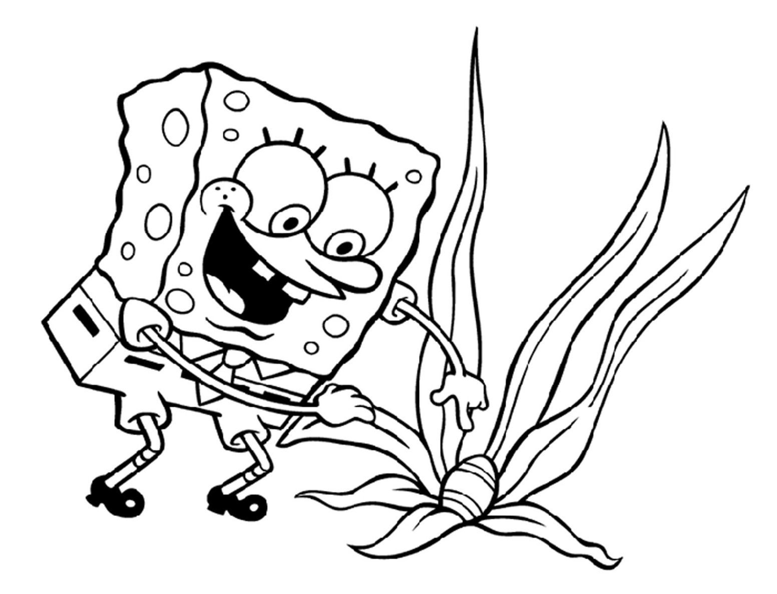 Free printable spongebob squarepants coloring pages for kids