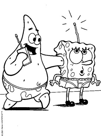 Spongebob squarepants coloring page