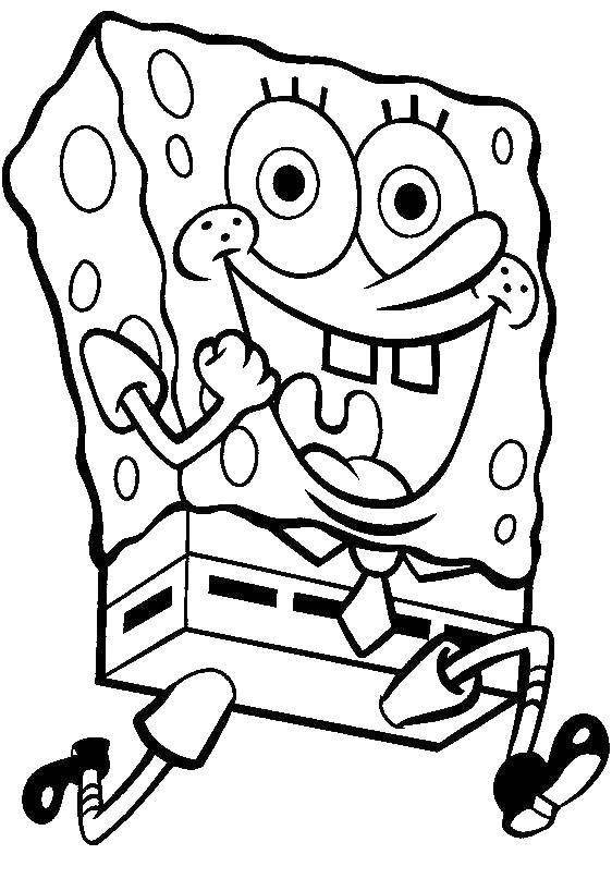 Online coloring pages coloring page spongebob spongebob download print coloring page