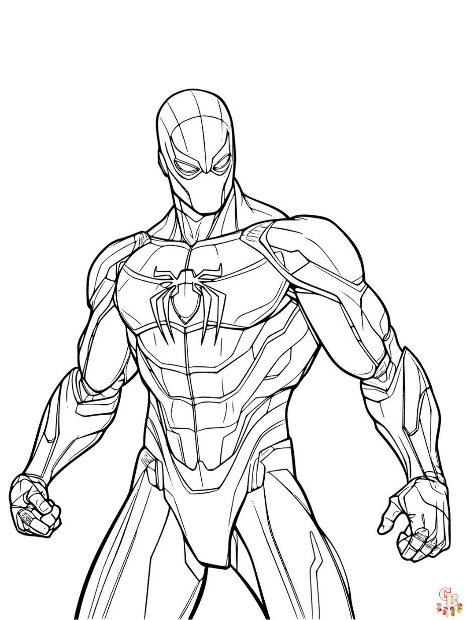 Explore our collection of printable spiderman coloring pages free