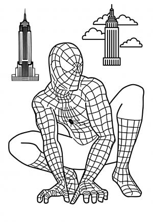 Free printable spiderman coloring pages for adults and kids