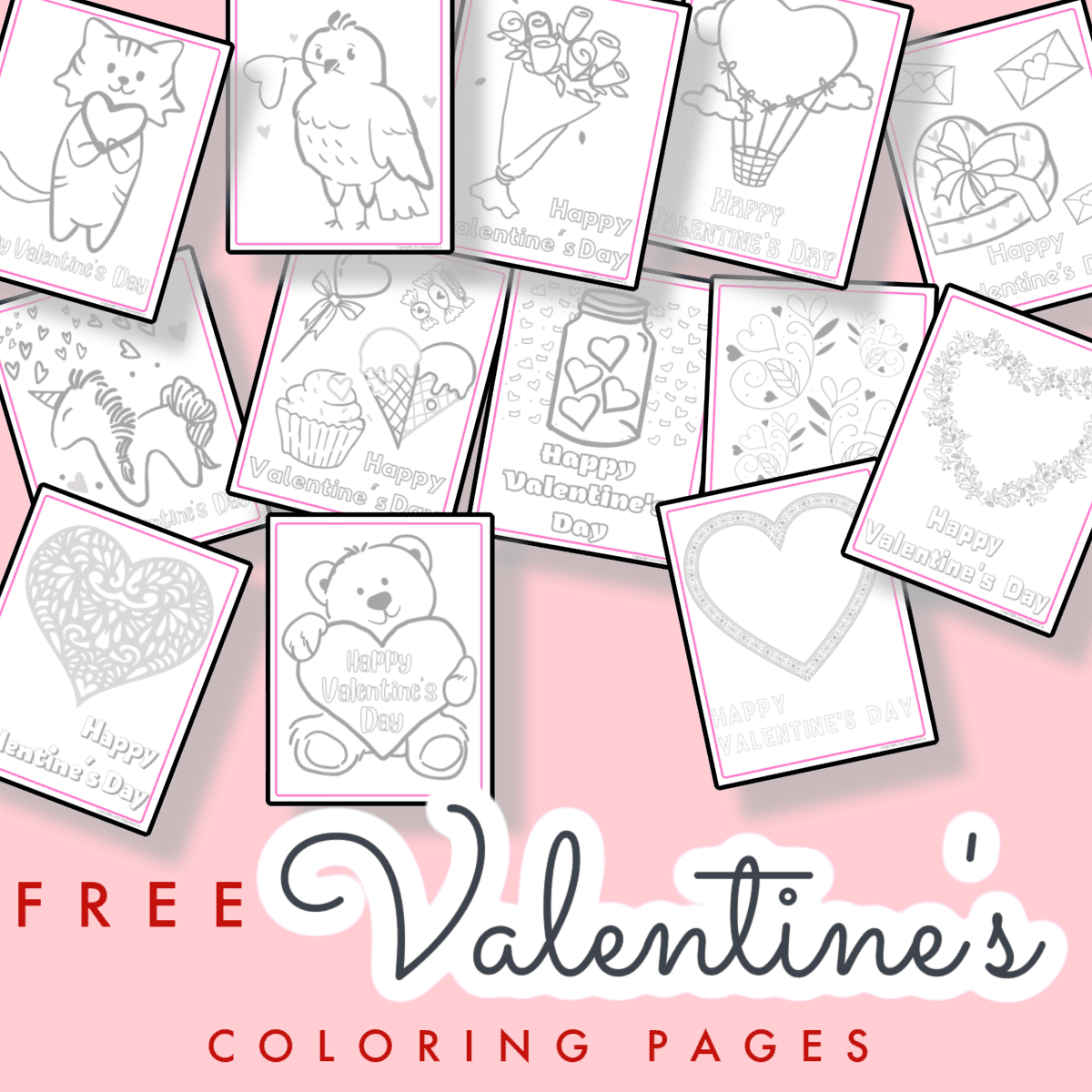 Valentines day printable coloring pages