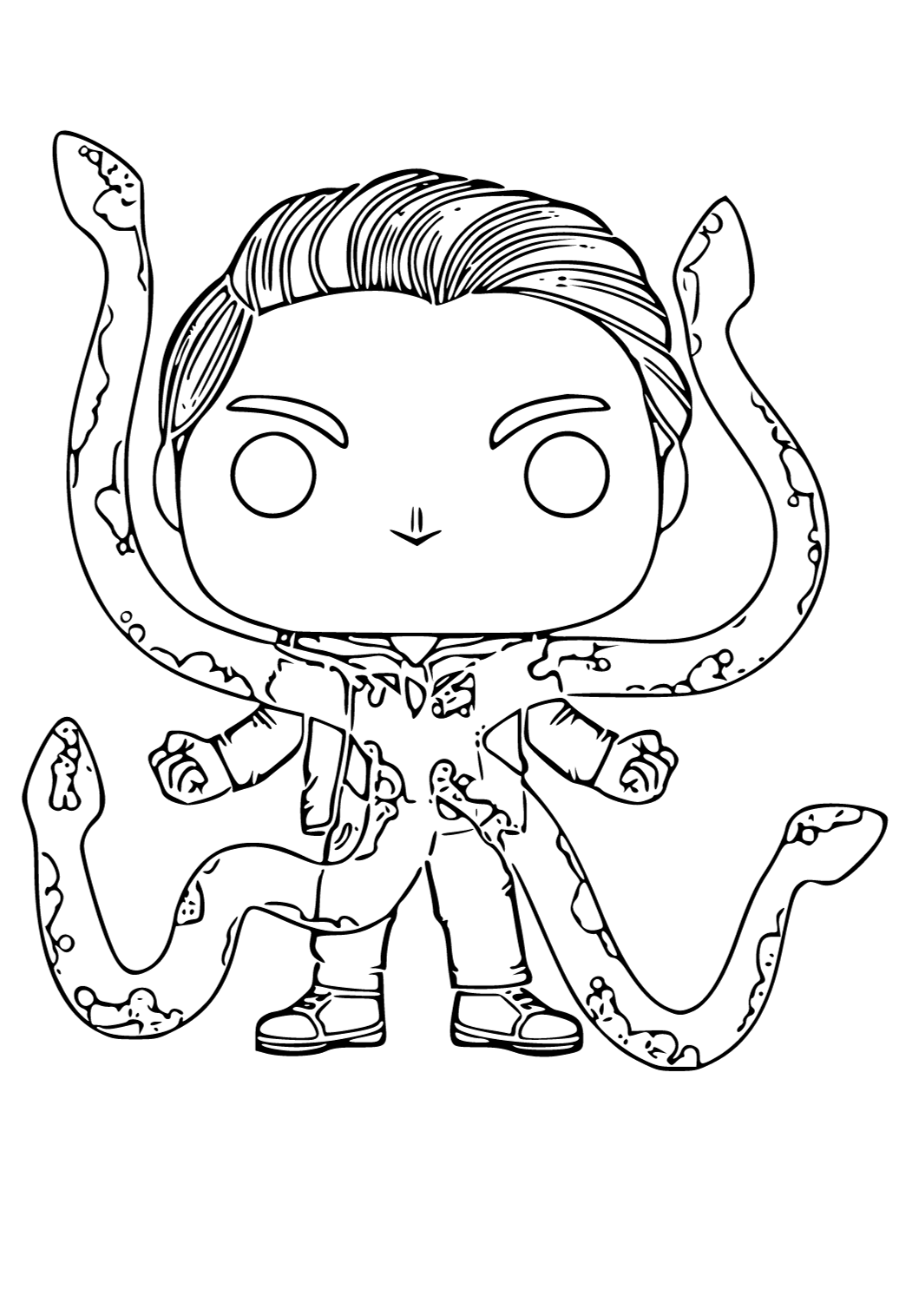 Free printable funko pop snakes coloring page for adults and kids