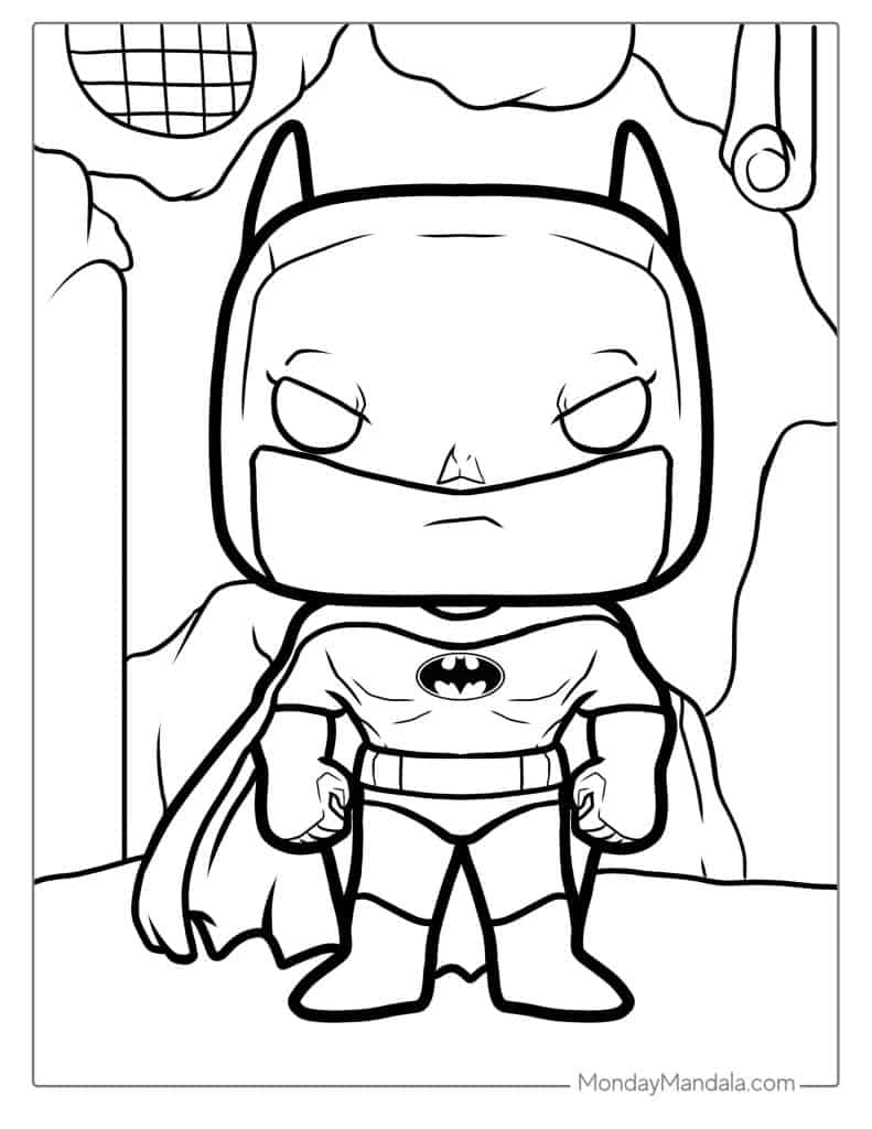 Batman coloring pages free pdf printables