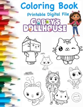 Gabbys dollhouse coloring pages â unique collection printable for kids