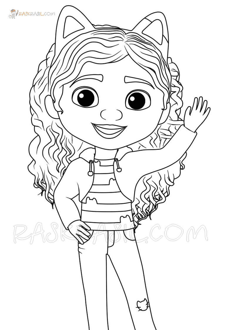 Gabbys dollhouse coloring pages printable for free download