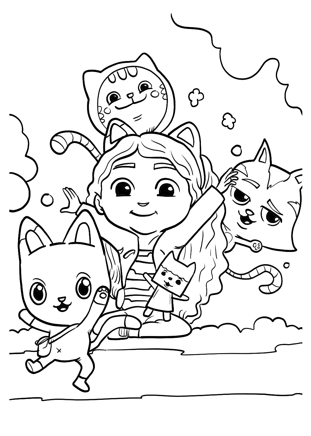 Gabbys dollhouse coloring pages by coloringpageswk on