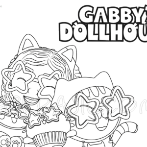 Gabbys dollhouse coloring pages printable for free download