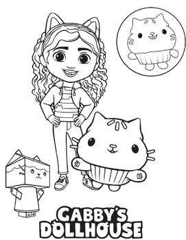 Gabbys dollhouse coloring pages â unique collection printable for kids