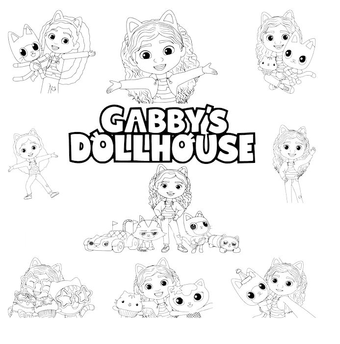 Explore printable gabbys dollhouse coloring pages