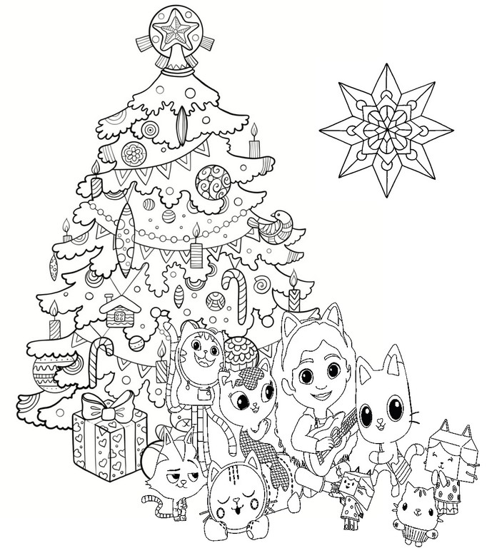 Coloring pages gabbys dollhouse