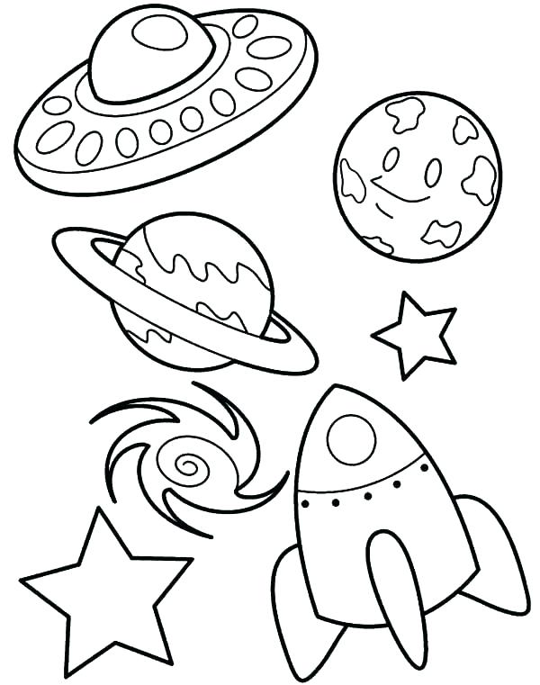 Galaxy coloring pages