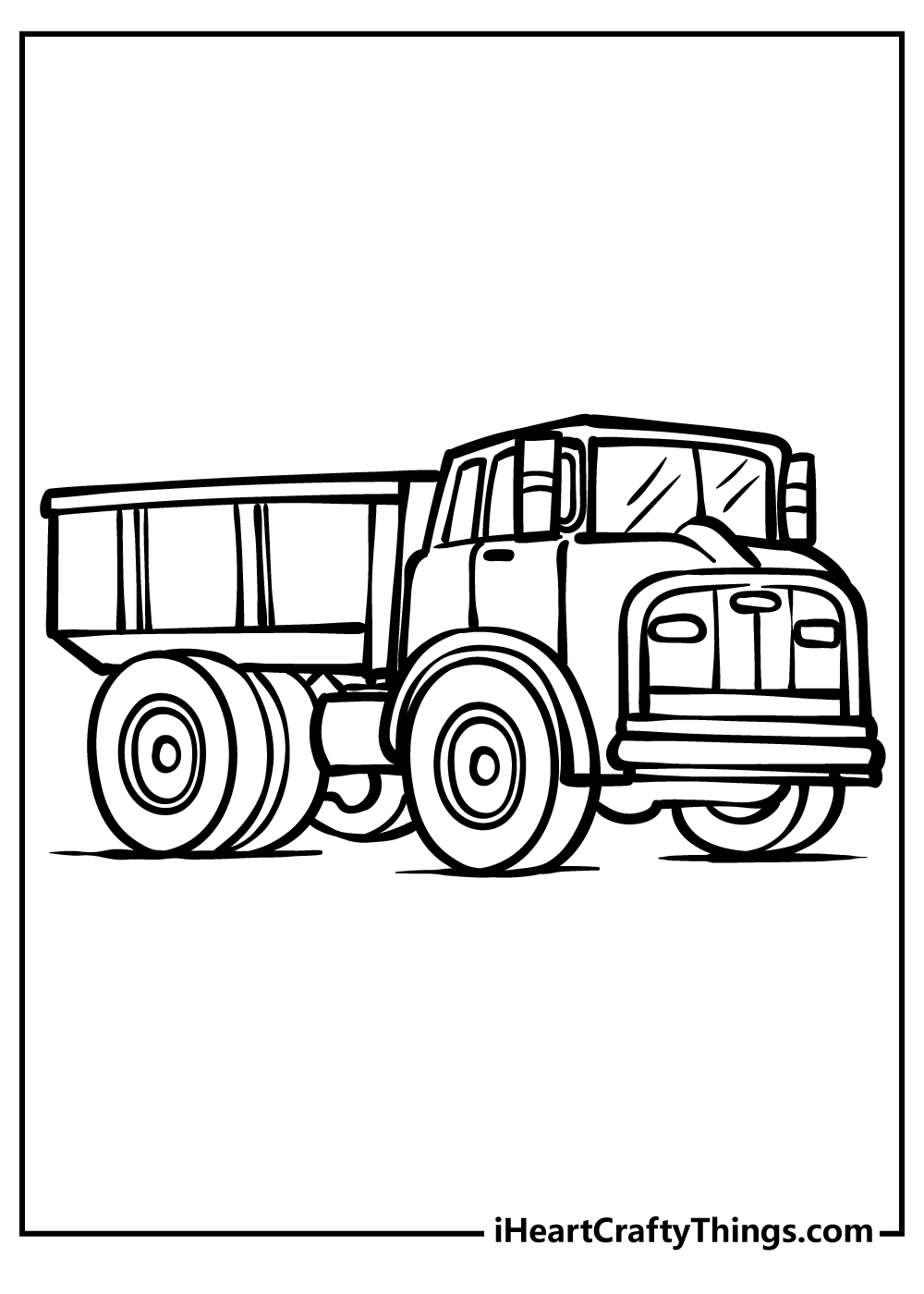 Dump truck coloring pages free printables