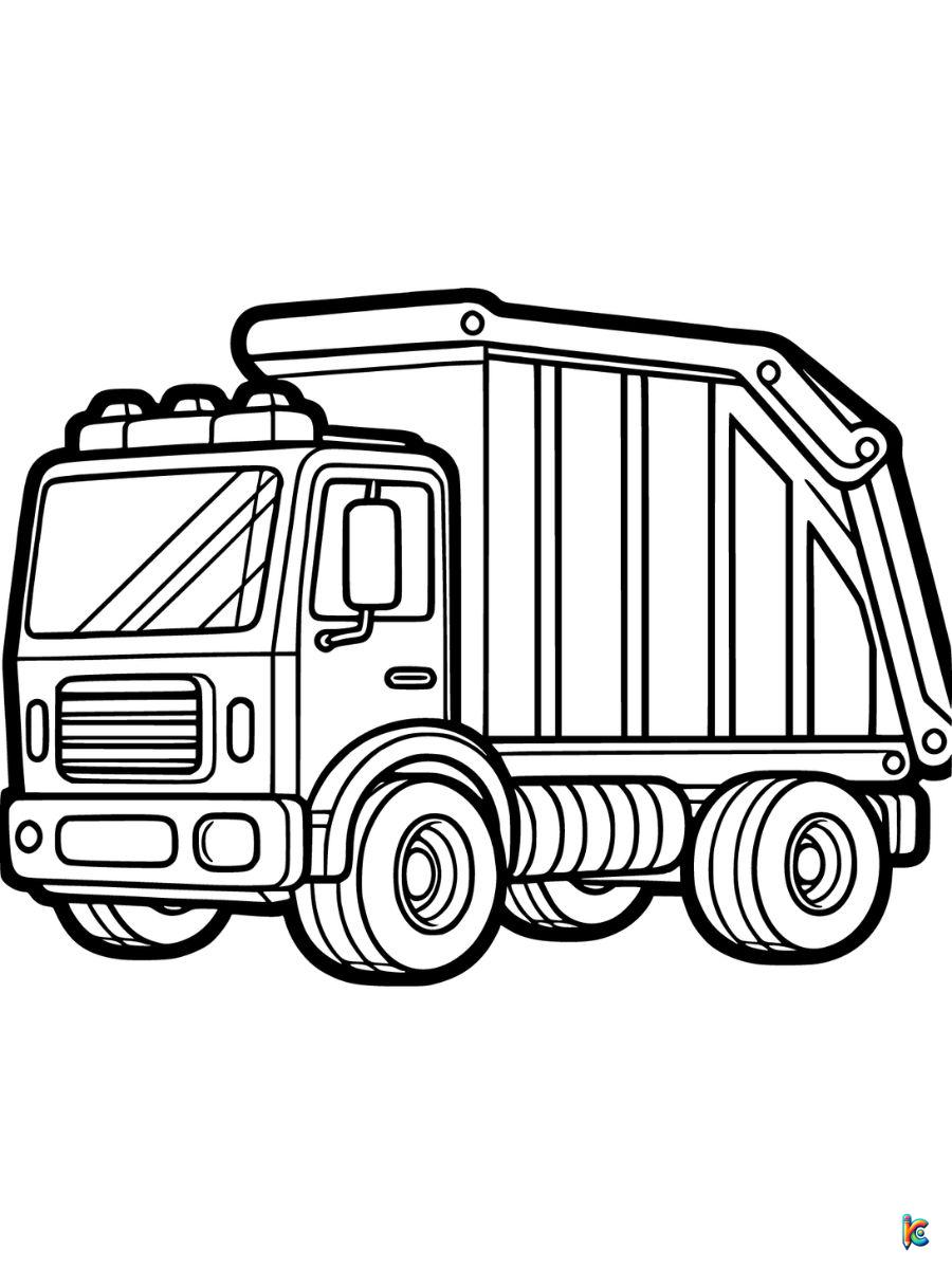 Truck coloring pages â