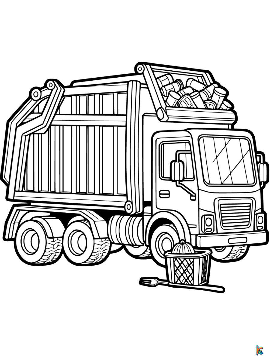 Truck coloring pages â