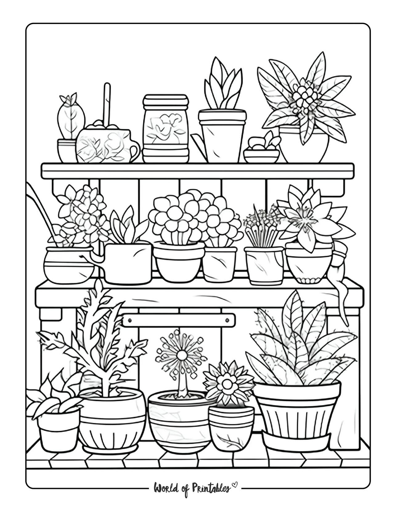 Garden coloring pages