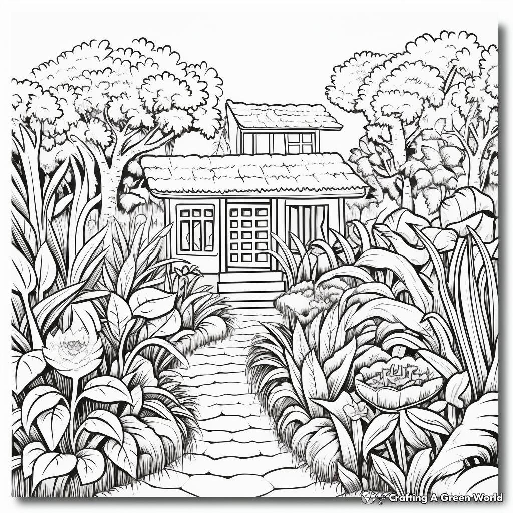 Garden coloring pages