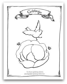 Free vegetable garden coloring books