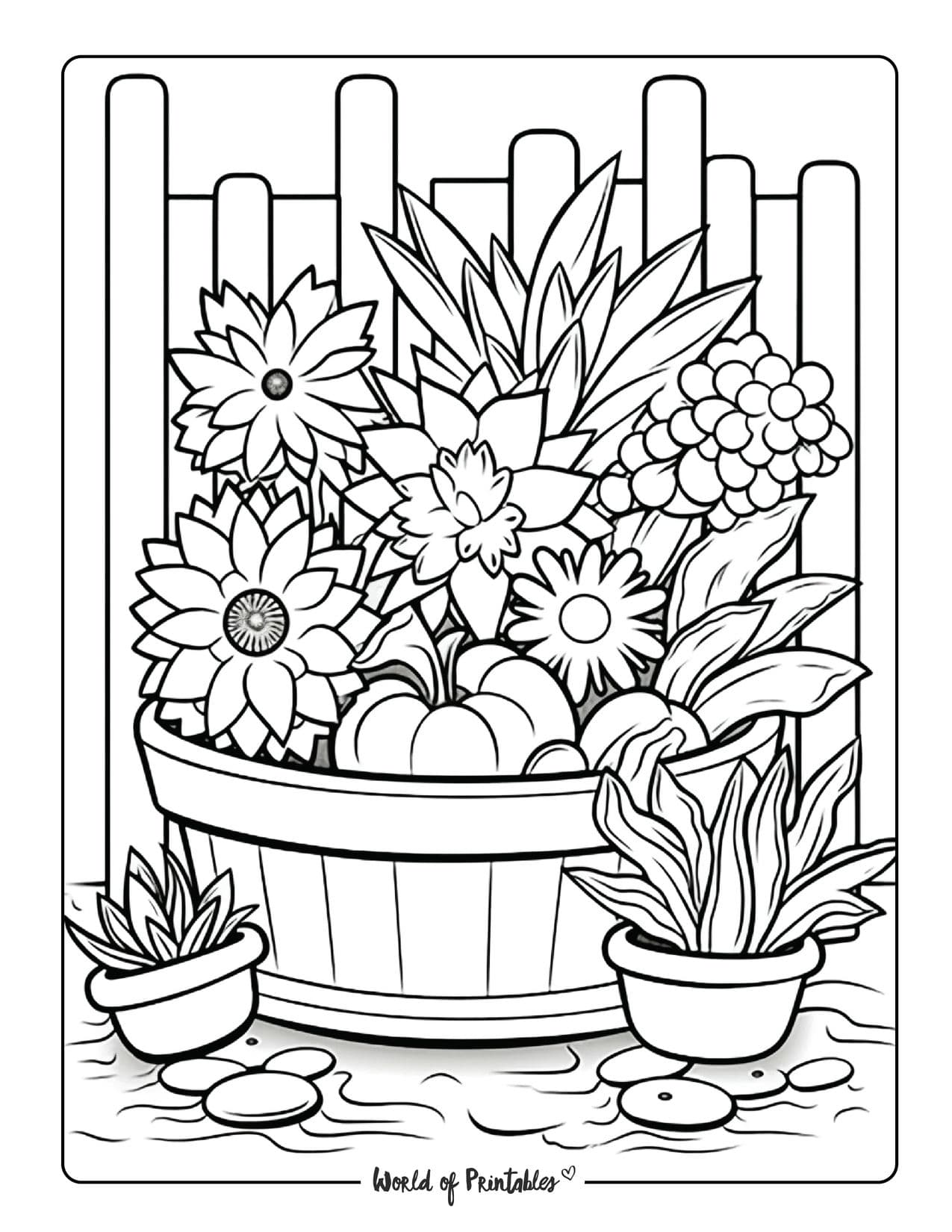 Garden coloring pages