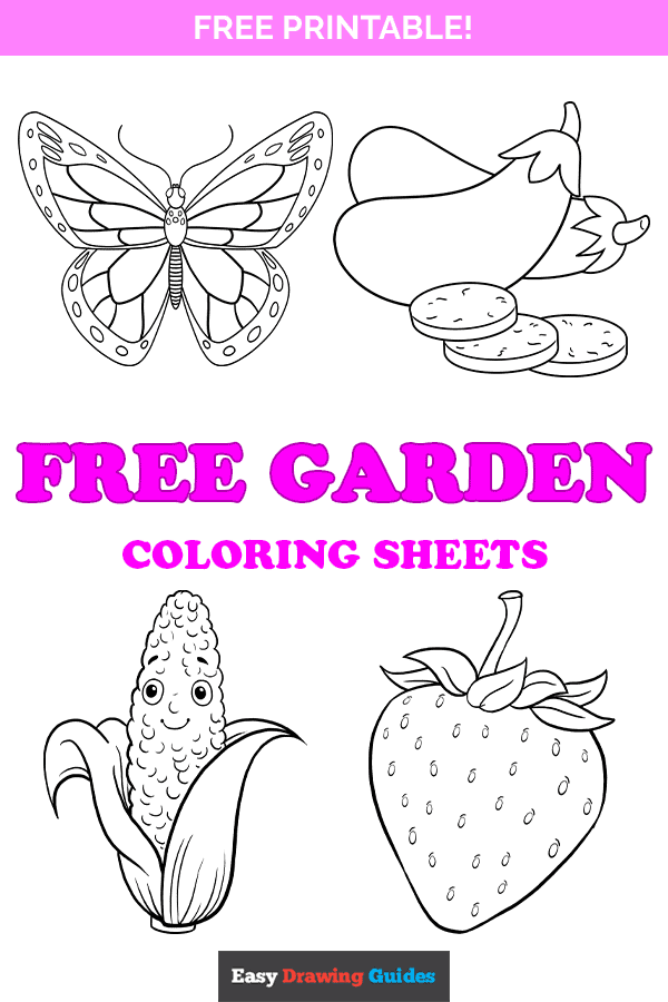 Free printable garden coloring pages for kids