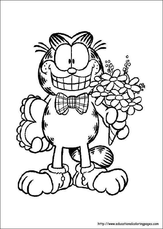 Coloring pages for kids garfield coloring pages