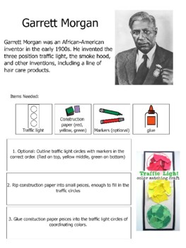 Garrett morgan traffic light craft by emily stonelake tpt