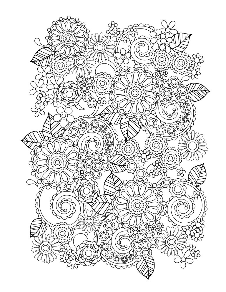 Free printable adult coloring books and pages to make your stress go away