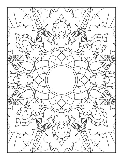 Premium vector mandala coloring pages mandala coloring book mandala coloring book pages coloring book for kids