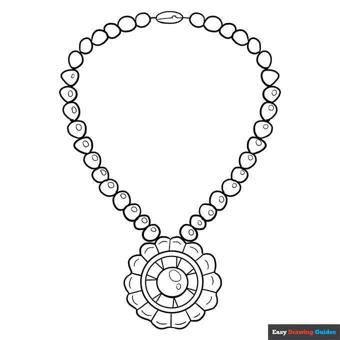 Free printable jewelry coloring pages for kids