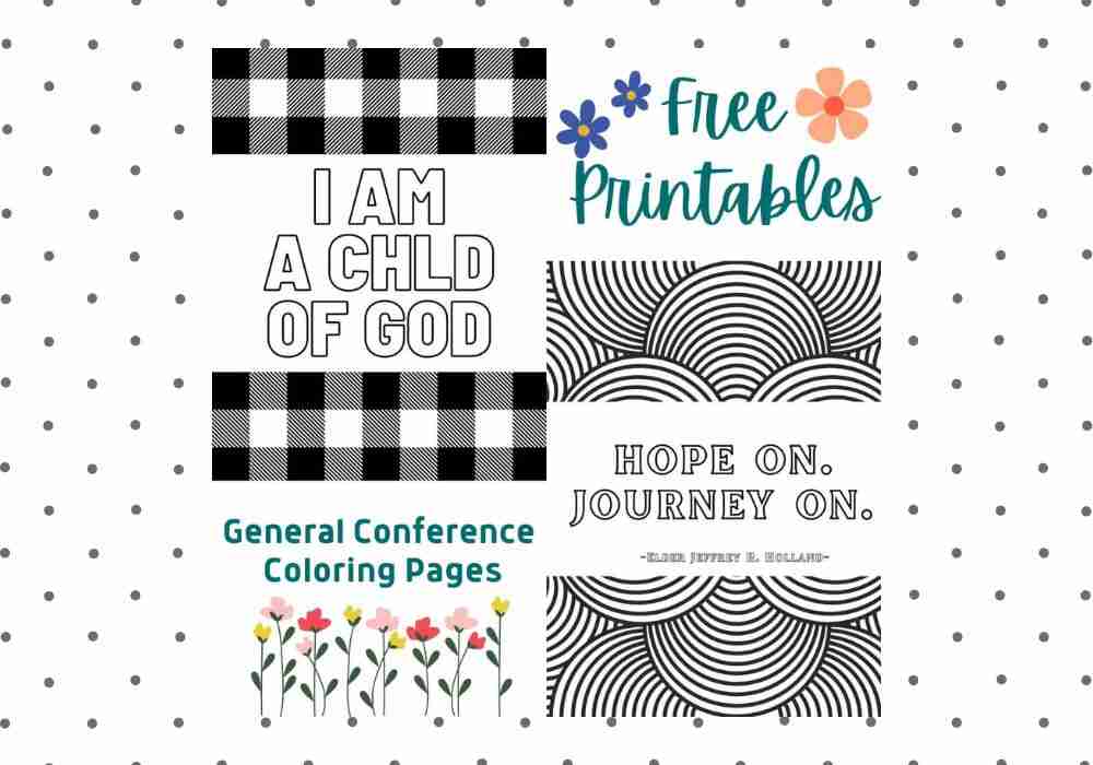 Free printable general conference coloring pages for the entire family