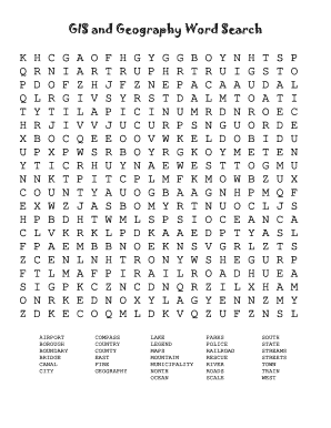 World geography word search answer key form