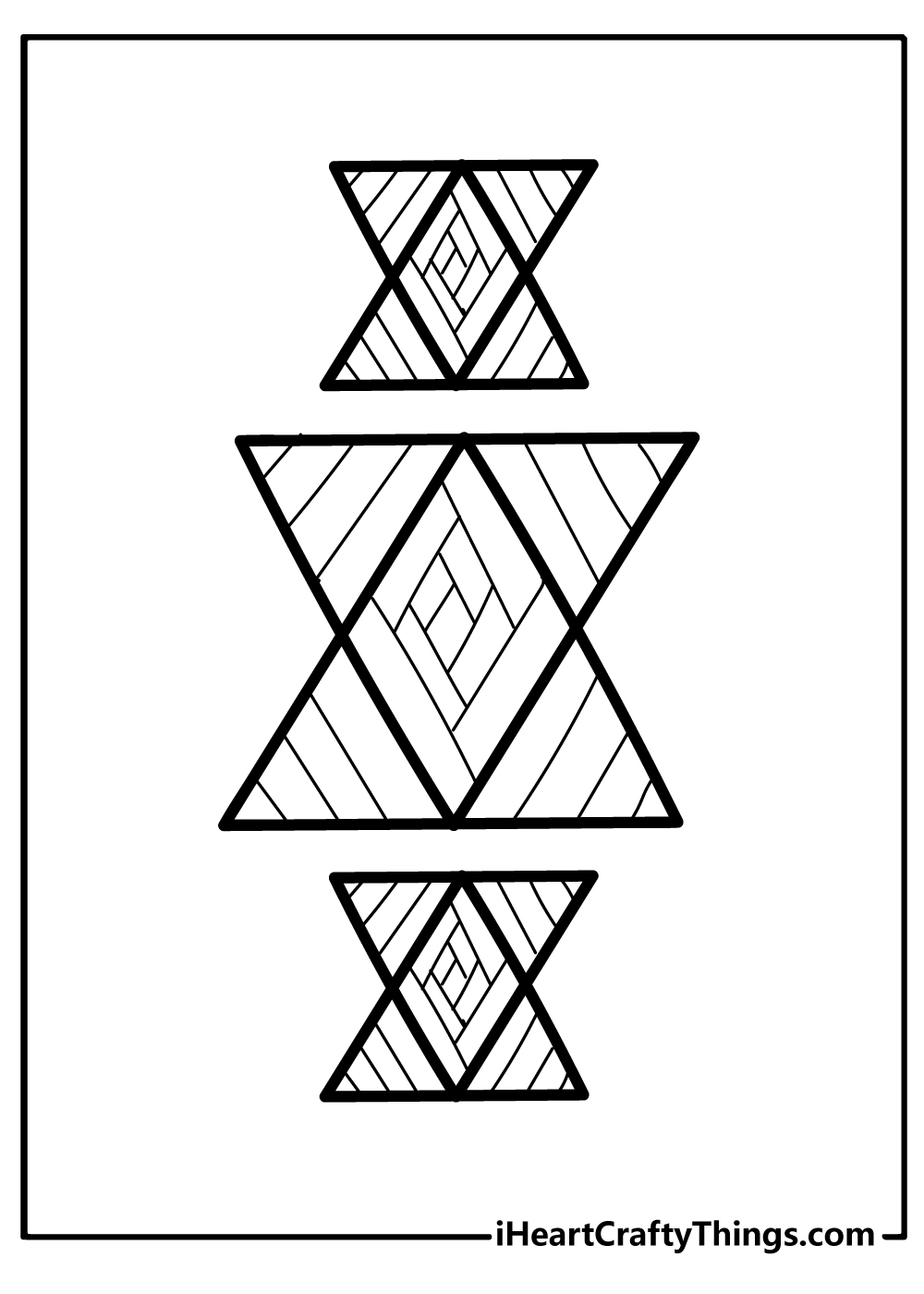 Geometric coloring pages free printables