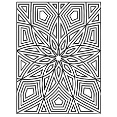 Top free printable geometric coloring pages online