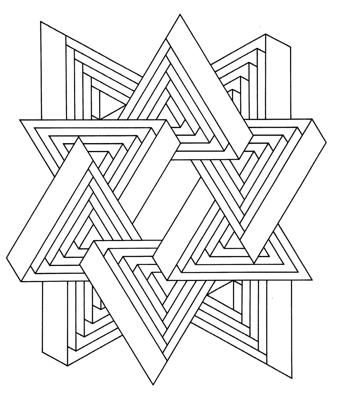 Geometric coloring pages printable for free download