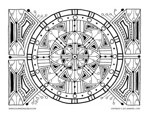 High resolution printable relaxing mandala coloring pages