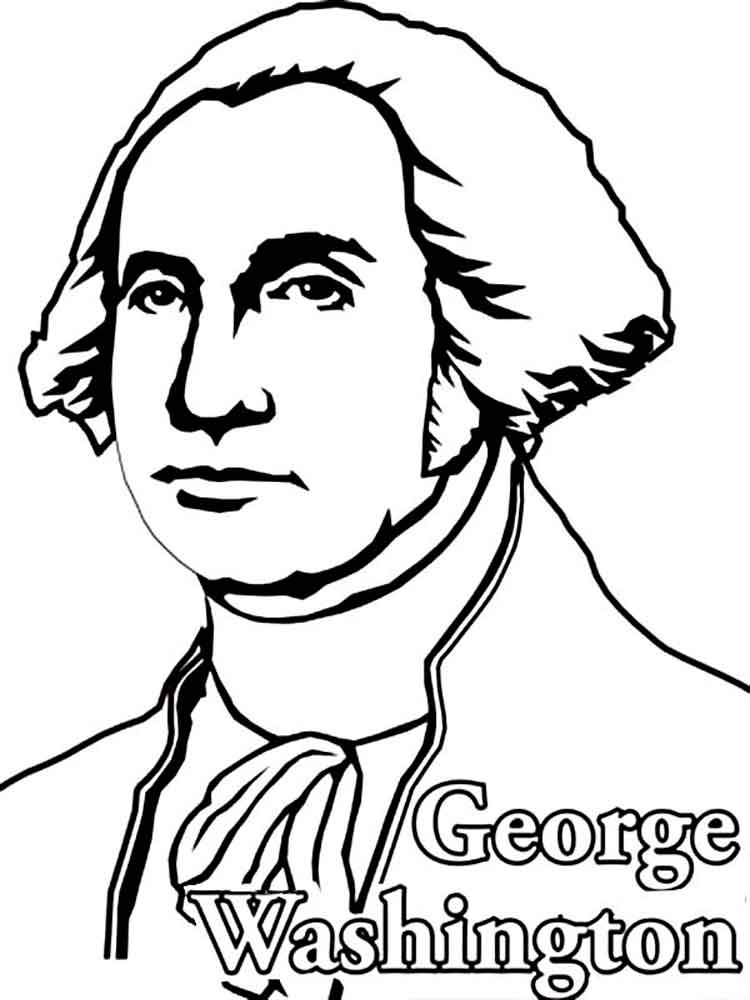 George washington coloring pages