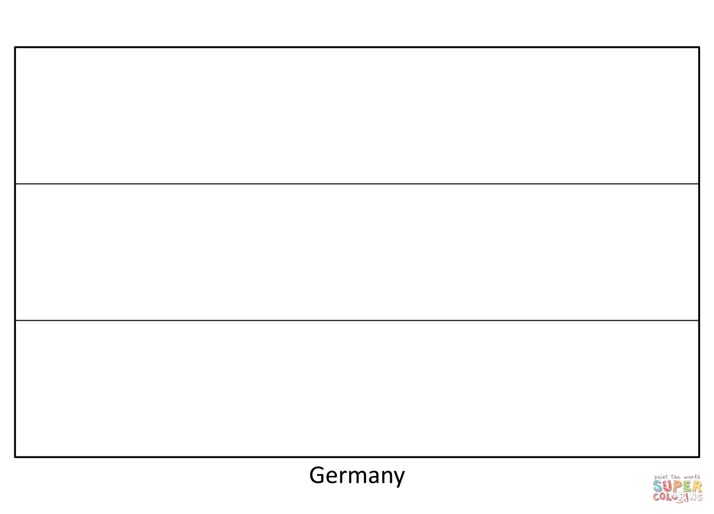 Flag of germany coloring page free printable coloring pages