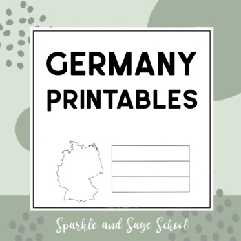 Germany set of printable pages tracing and coloring tpt