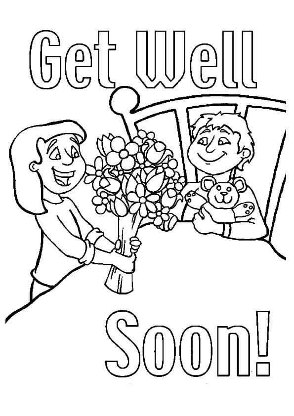 Get well soon coloring pages printable