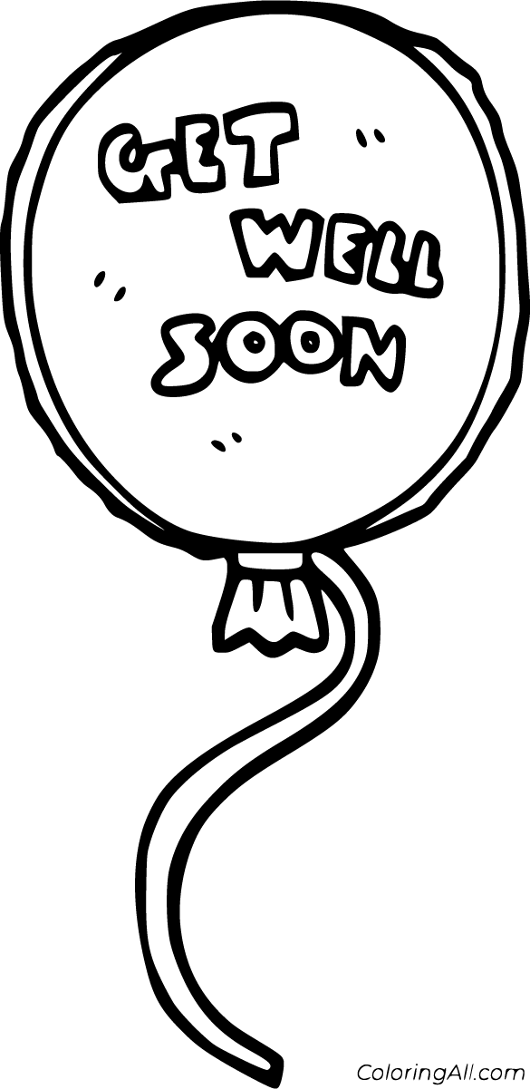 Get well soon coloring pages