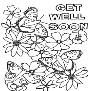 Get well soon coloring pages printable for free download