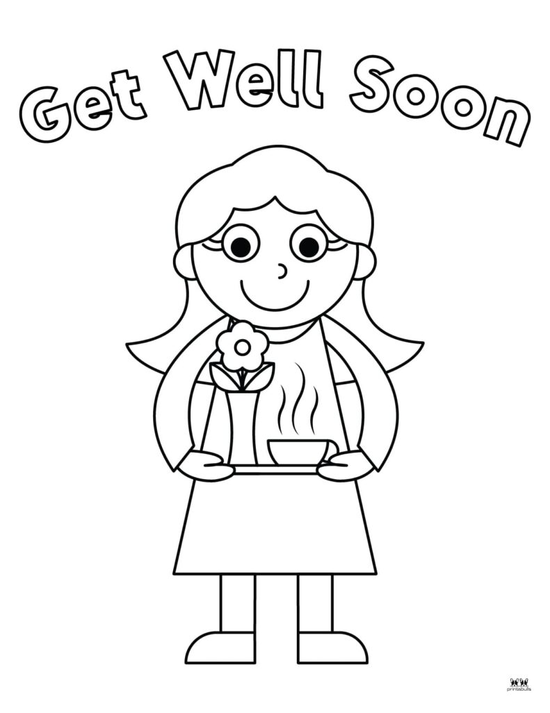 Get well soon coloring pages