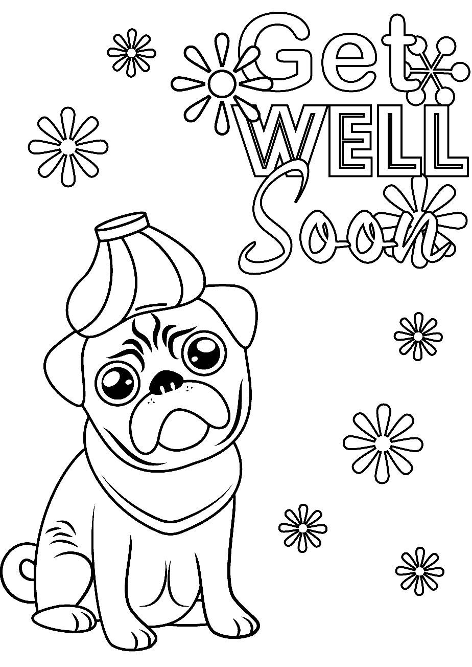 Get well soon coloring pages printable for free download