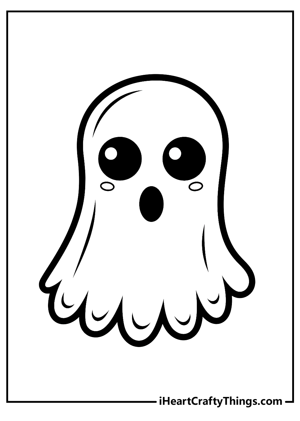 Ghost coloring pages free printables