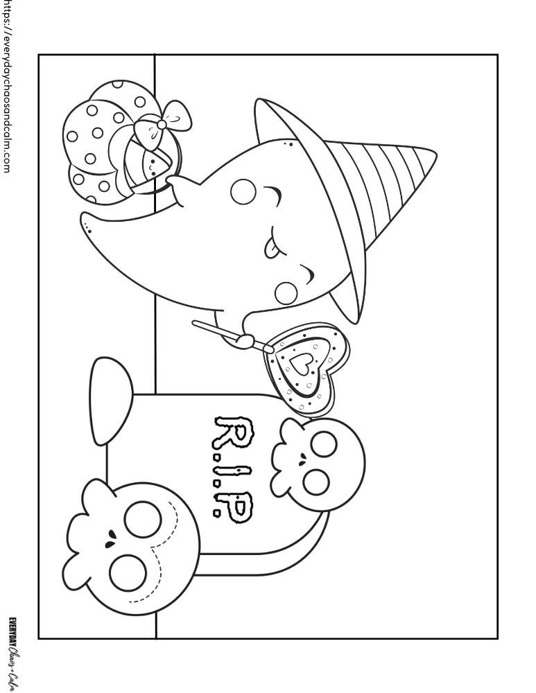 Free printable ghost coloring pages