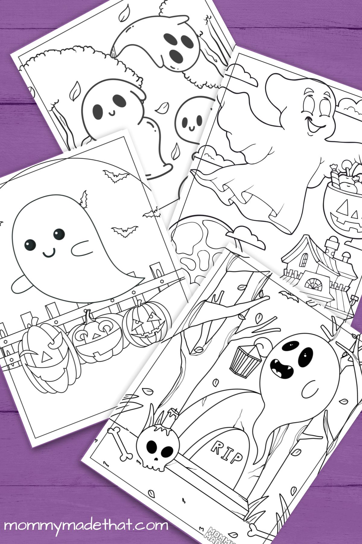 Spooktacular ghost coloring pages lots of free printables