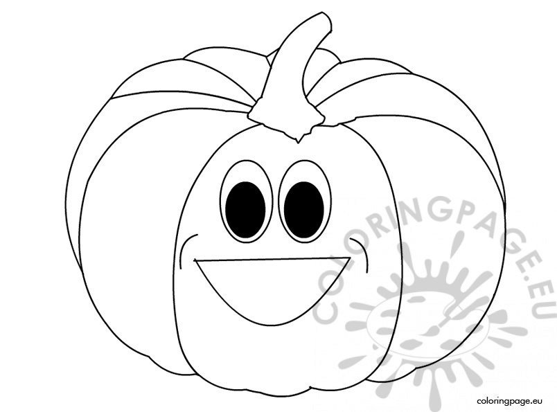 Halloween pumpkin face template coloring page